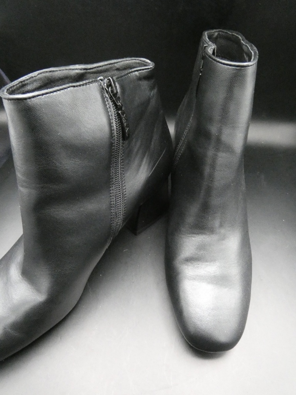 Black Block Heeled Short Boots by Michael Shannon  Women's Boots